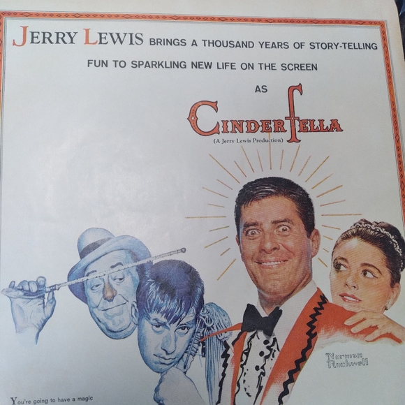 1960 Movie Ad - Cinderfella- Jerry Lewis, Judith Anderson, Ed Wynn... - Picture 7 of 15